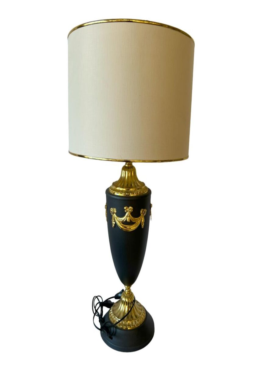 Antrasit – Gold Metal Ayaklı Abajur